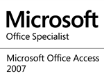 Microsoft Office Specialist for Access 2007 logo