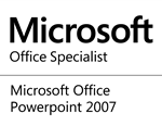 Microsoft Office Specialist for Powerpoint 2007 logo