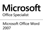 Microsoft Office Specialist for Word 2007 logo